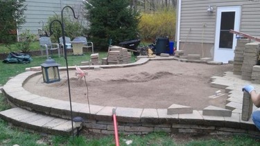 backyard paver