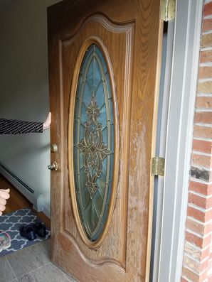 Staining A Door in Guttenberg, NJ (1)