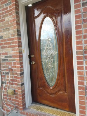Staining A Door in Guttenberg, NJ (2)